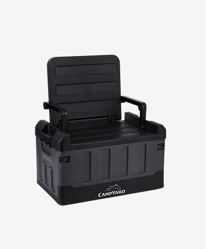 CampYard storage box with built-in seating